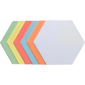Franken Moderationskarten UMZS 1719 99, 300 Stück, selbstklebend, Waben, farbig sortiert, 16,5 x 19 cm