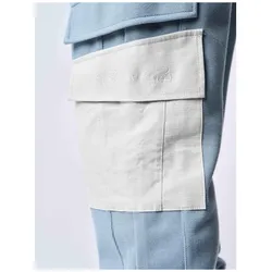 Project X Paris, Herren, Sporthose, jogginghose bi-material mit taschen (XL), Blau, Grau