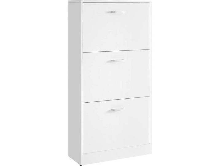 Boxxx Schuhregal Vasagle, Weiß, 60x120x24 cm, stehend, Garderobe, Schuhaufbewahrung, Schuhregale