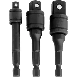 Kraftwerk, Steckschlüssel + Stecknuss, Stecknuss-Adapter-Set (1/4")
