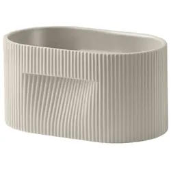 Muuto Ridge Pflanzentopf, höhe 13 cm, beige