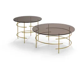 Couchtisch 8510SKE-80RD-CA (DH 80x36 cm) - DH 80x36 cm
