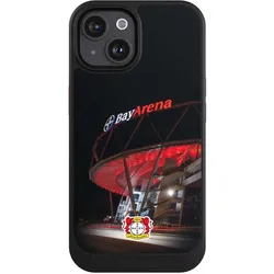 Nivocase Hülle für Apple iPhone 15 Handyhülle NIVOcore Case Schwarz Bayer 04 Leverkusen Offizielles (Apple iPhone 15), Smartphone Hülle, Schwarz