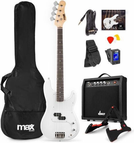 GigKit Bass Guitar Pack White TILBUD NU