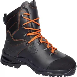 Solidur Forst-Schnittschutzstiefel S3 Klasse 2 KAILASH Schwarz Orange 48
