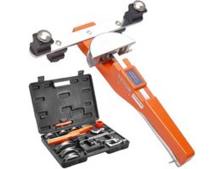 VEVOR Pijpenbuiger Ø6-22mm Pijpenbuigmachine Handpijpenbuigerset Pijpenbuigapparaat Vooruit en achteruit tot 90° + Pijpensnijder voor airconditioning, koelsystemen, auto-/hydraulische/pneumatische systemen