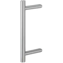 Hoppe, Türgriff + Türgarnitur, Stangengriff E5012 Edelstahl Farb-Nr. F69 Befestigungsabstand 300 mm Länge 400 mm schräg (Türgriff)