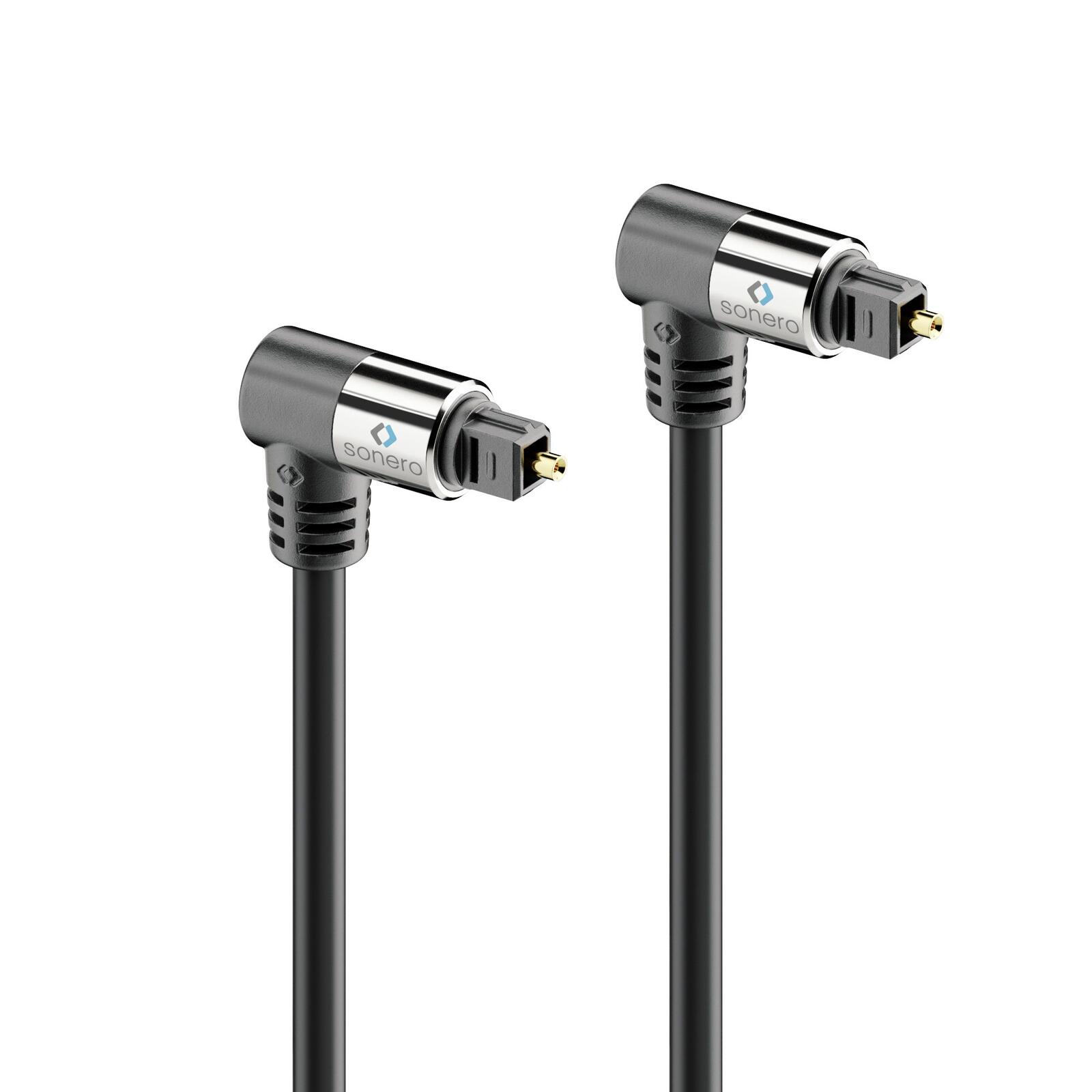 Sonero Optisches Audio Kabel 2x90° 10,0m S-OC120-100