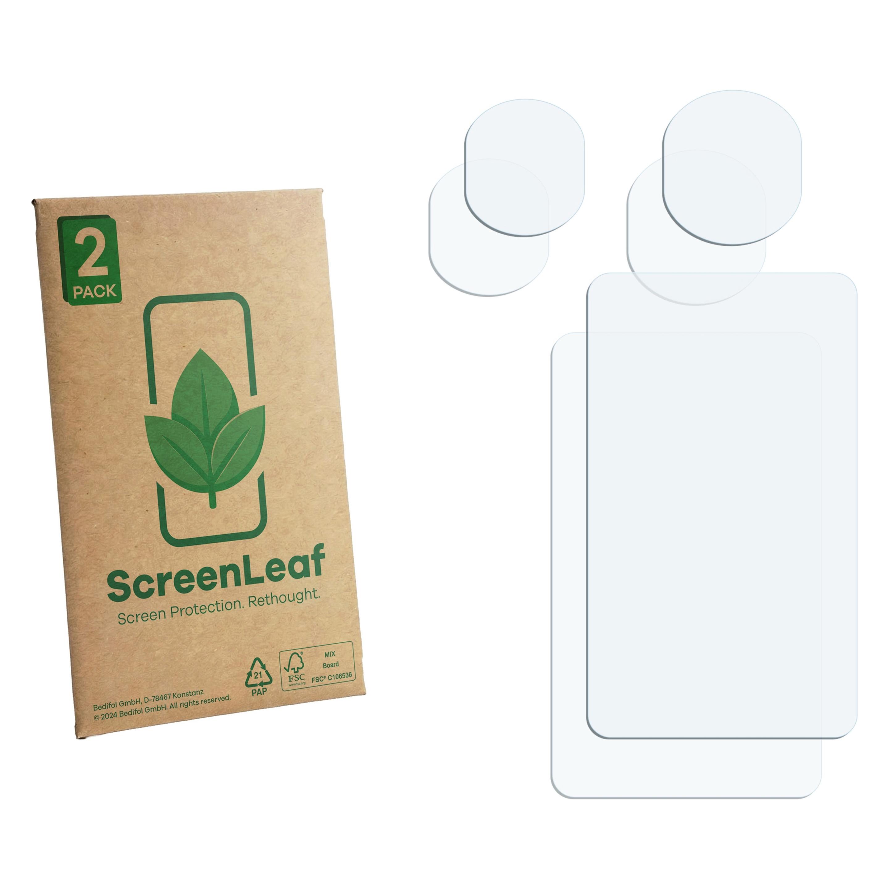 ScreenLeaf Schutzfolie für DJI Osmo Pocket 4P (Display + Linse) Displayschutz Display Schutz Folie Klar (6164254)