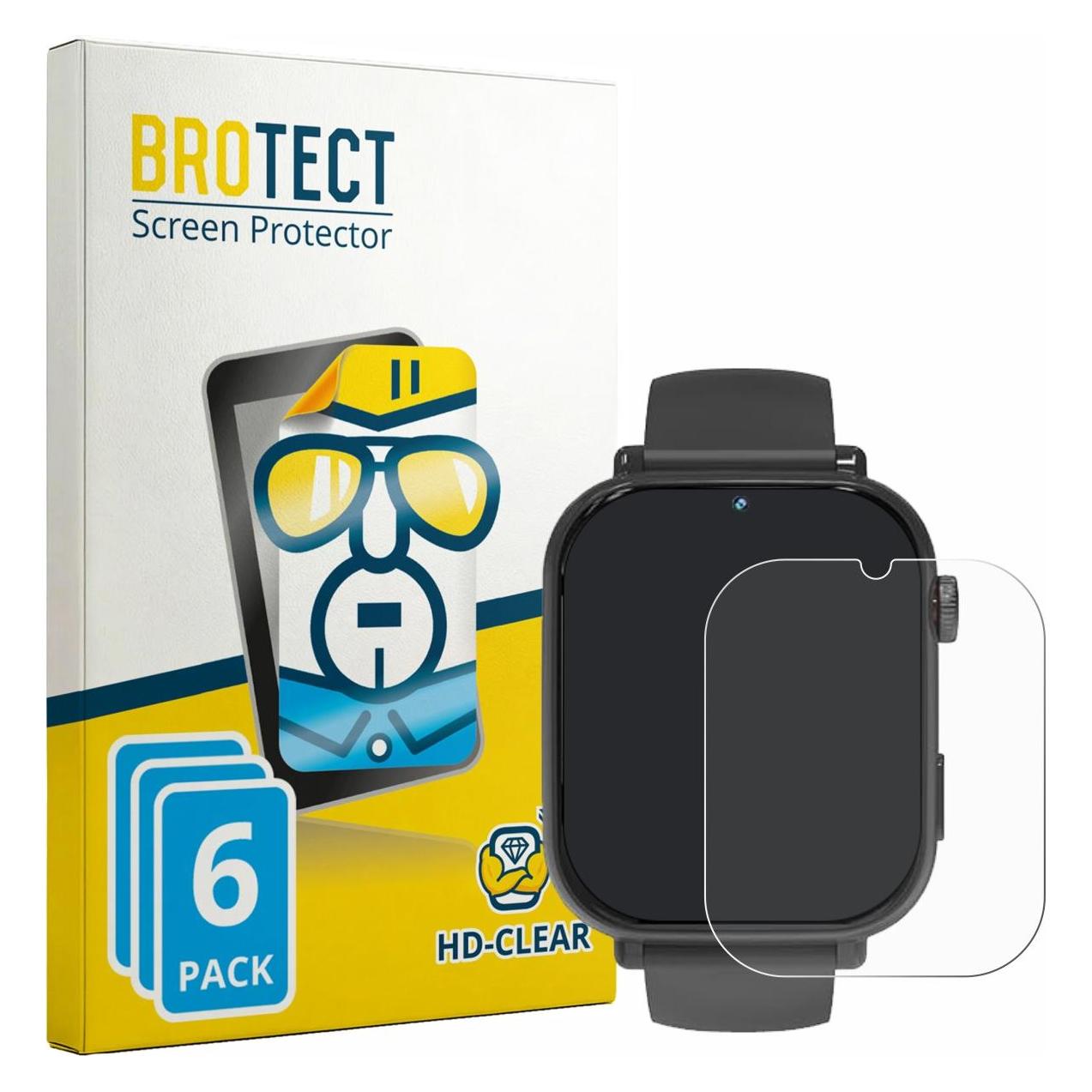 Brotect Schutzfolie für Pthtechus A22 Displayschutz Displayschutzfolie Folie Klar Transparent (4262595)