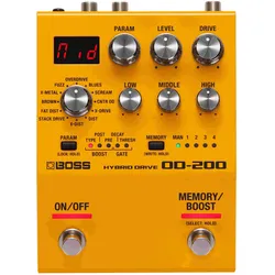 BOSS (Electronics) OD-200 (Gitarre), Effektpedal, Schwarz