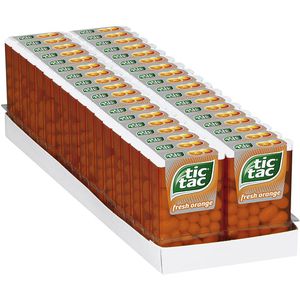 Tic-Tac Fruchtbonbons fresh orange, Orangenbonbons, je 18g, 36 Boxen