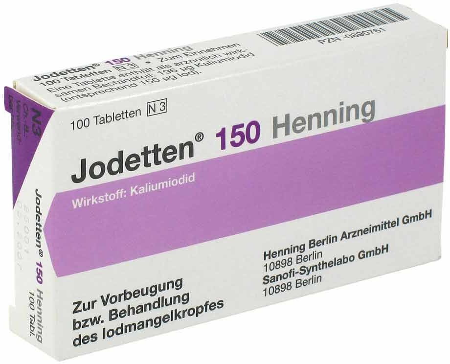 Jodetten 150 Henning 150 Mikrogramm