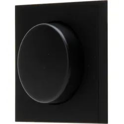 Kopp 490650008 HK07 - Dimmer-Abdeckung für Druck-Wechseldimmer, Farbe: schwarz matt