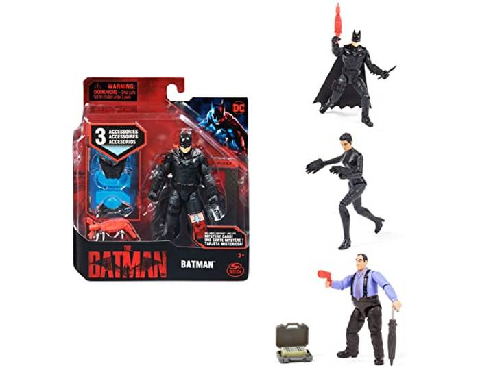 DC Comics, The Batman Movie 4-inch actiefiguur (Wingsuit Batman of The Penguin of Selina Kyle) (diverse stijl)