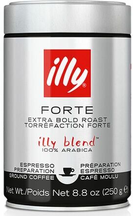 cafeIlly Illy – Gemahlener Kaffee – Forte Espresso – 250 G - MaxiCoffee