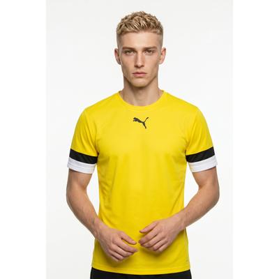 Fußballtrikot PUMA "TEAMRISE JERSEY", Herren, Gr. M, gelb (cyber gelb, puma schwarz, puma weiß), Netz, Obermaterial: 100% Polyester, unifarben, regular fit normal, Rundhals, Trikots Fußballtrikot, Regular Fit, mit Rundhalsausschnitt, mit...