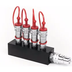 TCM CO2 Verteilerblock (4x3/8 in auf 1x3/4 out), Hazer