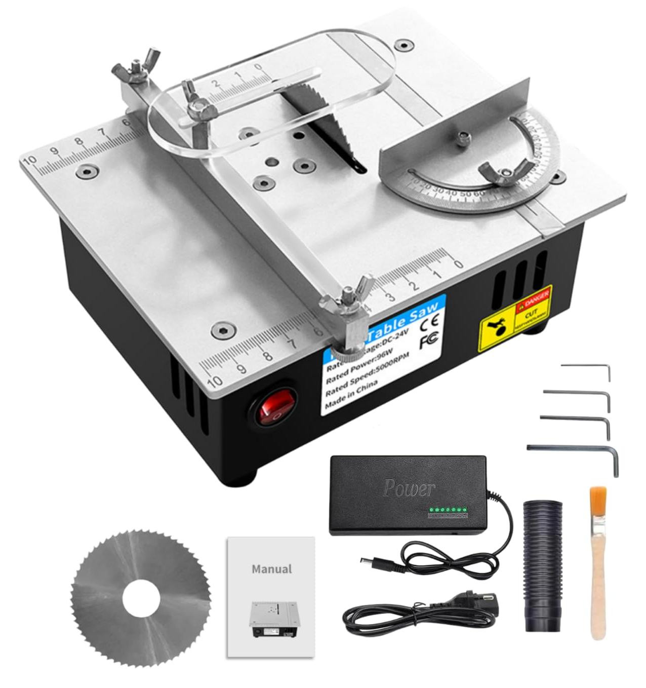 Selius Mini Tafelzaag Elektrisch - 96 Watt - 24 Volt - Voor Hout en Metaal
