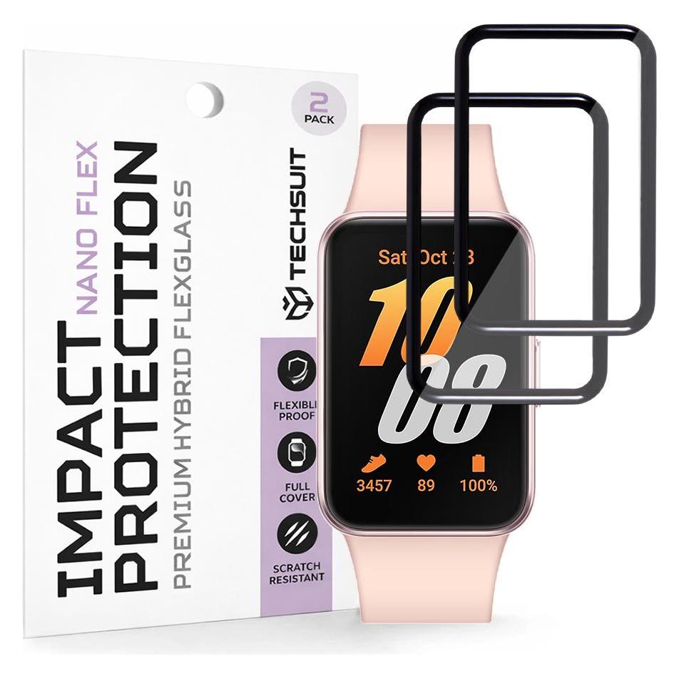 Techsuit - Nano Flex (2 pack) - Samsung Galaxy Fit3 - Black (70625415)
