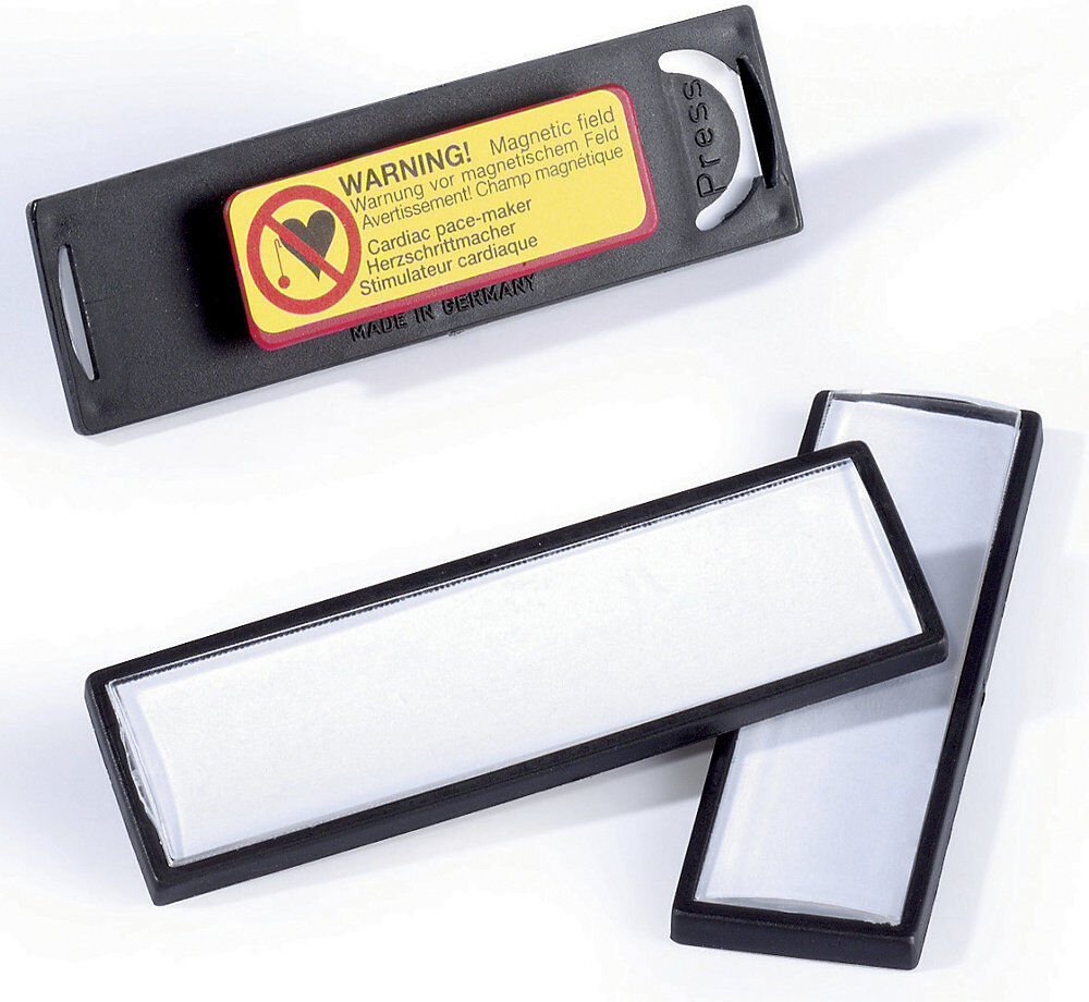 CLIP CARD mit Magnet, HxB 17 x 67 mm, schwarz, VE 25 Stk DURABLE