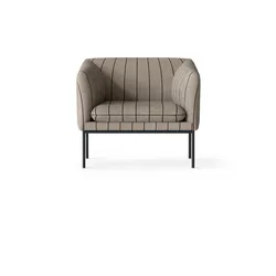 Turn Sessel gestreift beige-schwarz