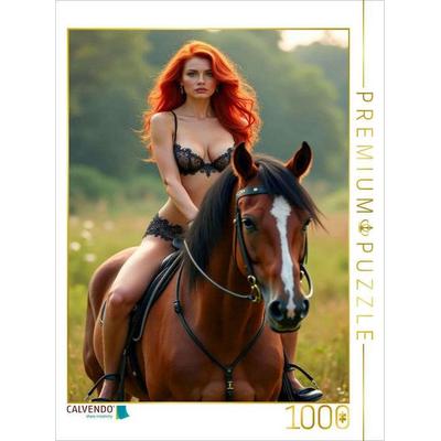 CALVENDO Puzzle Verführerische Pferdeflüsterin | 1000 Teile Lege-Größe 64x48cm Foto-Puzzle für glückliche Stunden, Sonstige von , Calvendo Puzzle