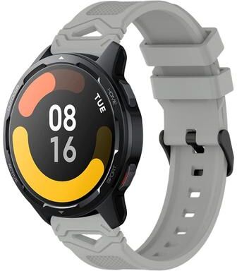 Everyday Crate Xiaomi Watch 22mm Silicone Watch Band Soft Dotted Quick Release Replacement Strap grey
