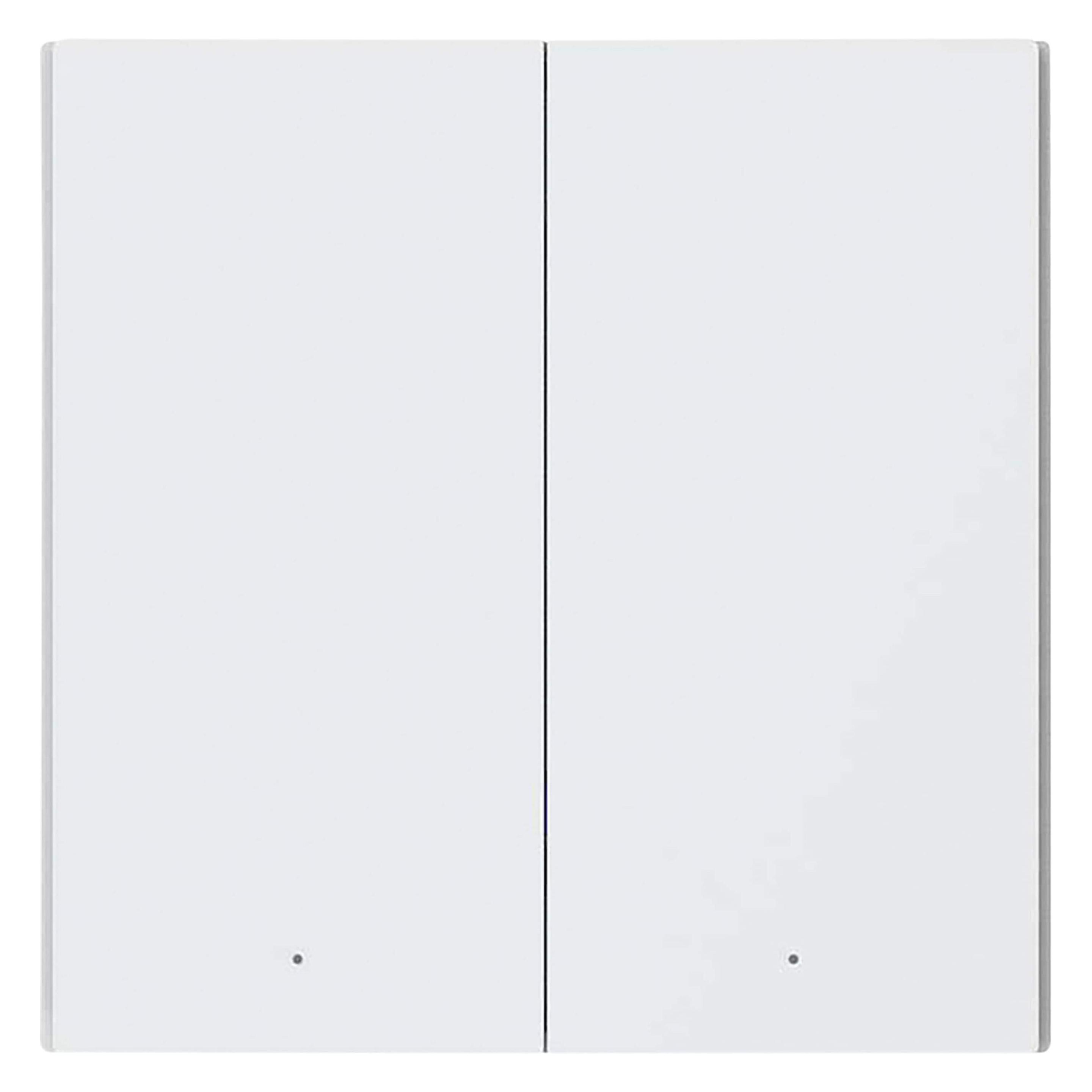 Aqara Smart Wall Switch H1 Weiss No Neutral, Double Rocker (Zigbee) (WS-EUK02)