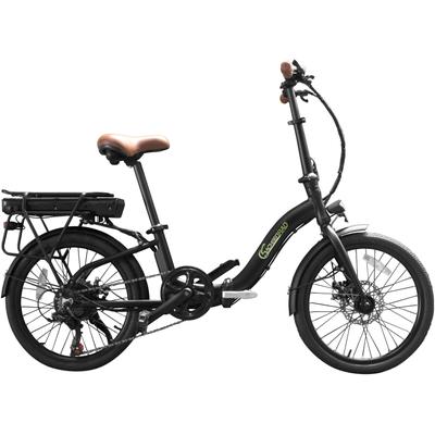 E-Bike SACHSENRAD "F2 mit Alarmanlage" Gr. 42, schwarz, Elektrofahrräder, 48cm, 20 Zoll (50,80cm), LCD-Steuerdisplay, Fahrmodus Pedelec, LED-Frontlicht, LED-Rücklicht