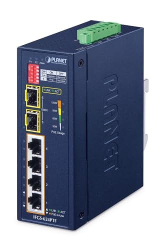 PLANET IFGS-624PTF Industriële Switch met 4-Port 100TX en 2-Port 100TX SFP