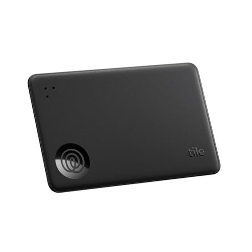 Life360 Tile Slim Bluetooth-tracker en portemonneefinder, zwart