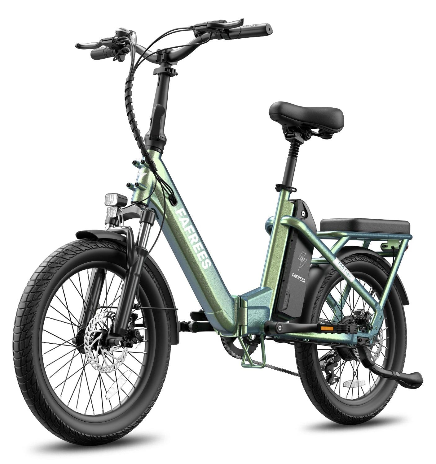 FAFREES F20 Flex E-Bike Klapprad - Motor 250W Akku 36V20Ah 75KM - Grün Lila