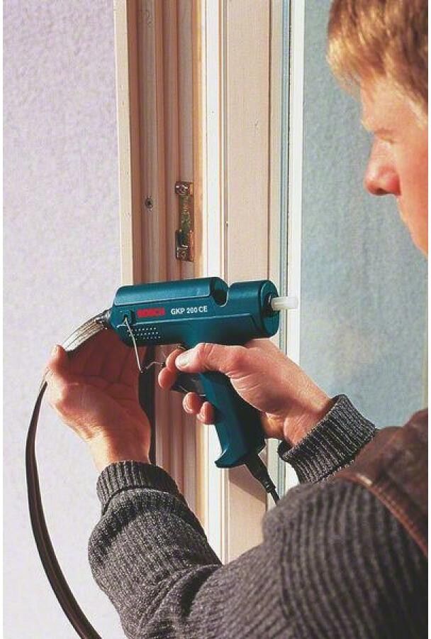 Heissklebepistole BOSCH PROFESSIONAL "GKP 200 CE", bunt (blau, schwarz, rot), Kunststoff, Heissklebepistolen, Heissklebepistole, elektronisch geregelte Temperatur blau, schwarz, rot Einheitsgröße