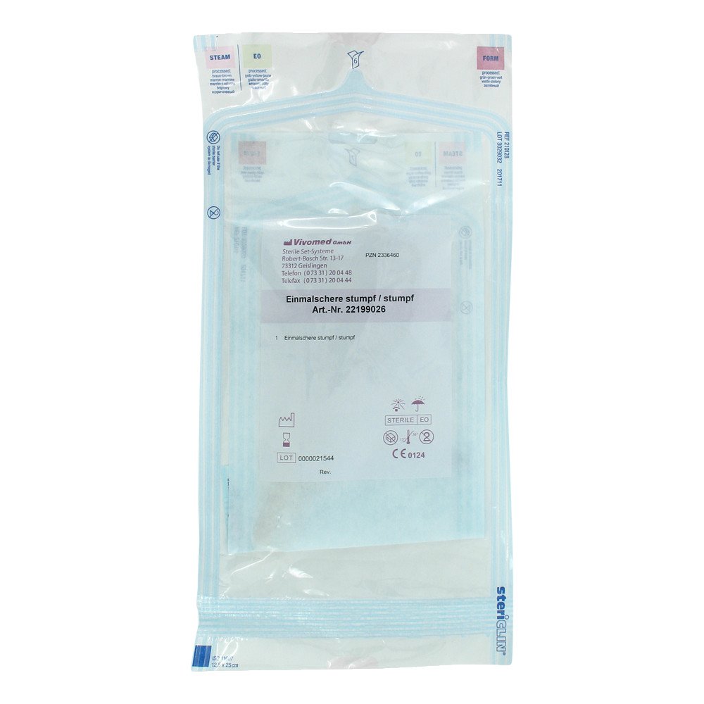 Vivomed GmbH Einmal Verbandschere steril stumpf/stumpf 02336460