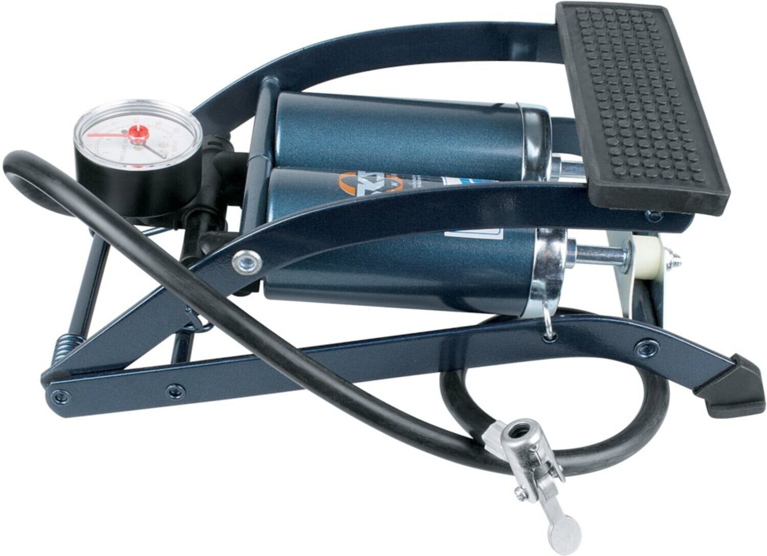 SKS Fußluftpumpe 5bar Doppelzylinder m.Manometer ; Industrial Quality Supplies (2181503130)