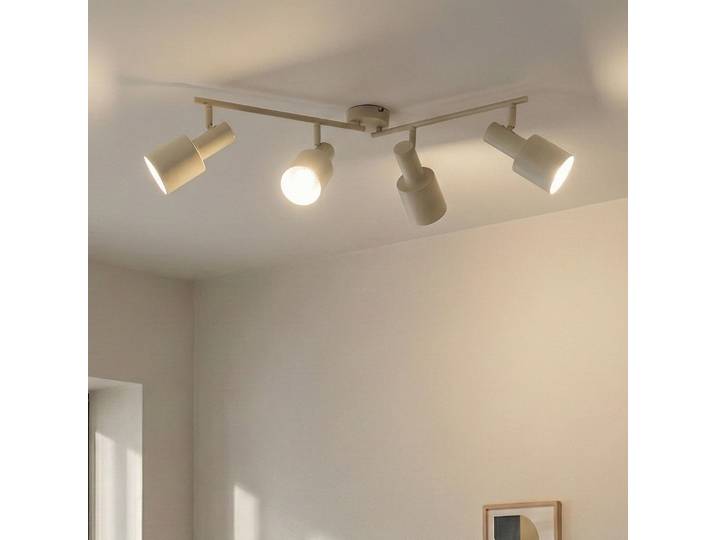Ovelia 4 Plafonnier Beige - Lindby - Salon / séjour - Moderne - Métal - Multi-ampoules