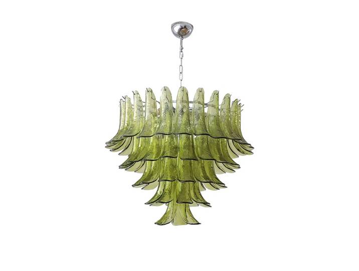 Lustre LED Dimmable Série Française Tendance 2026 en Verre Artistique, Suspension Luminaire pour Salon