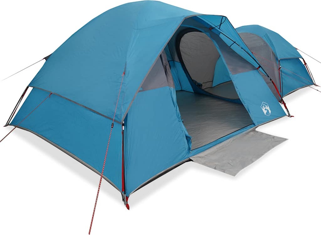 Campingzelt 5 Personen Blau Wasserdicht