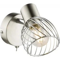 Globo 54809-1 Texas Strahler Metall Nickel Matt, 1X E14