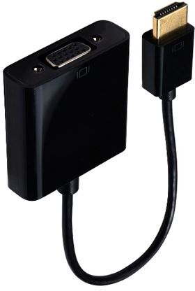 Temium Adaptador Accsup HDMI / VGA 20cm - Preto