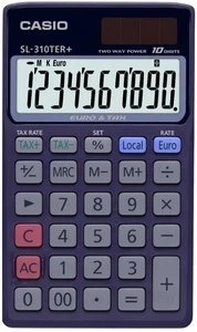CASIO SL-310TER+ Taschenrechner schwarz