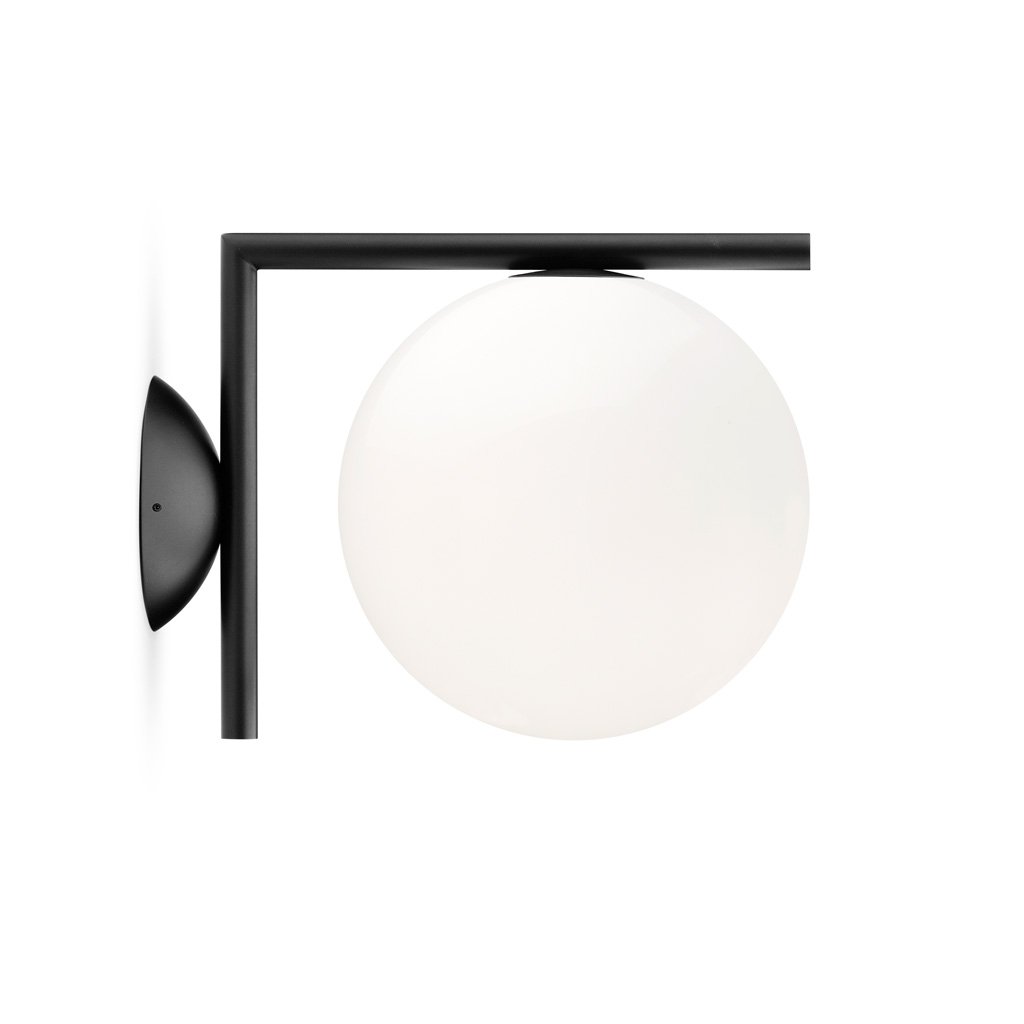 Flos IC C/W1 Wandleuchte / Deckenleuchte (schwarz) schwarz F3178030