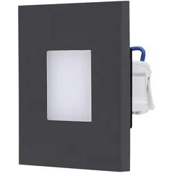 EVN-Lichttechnik, Einbauleuchte, LED-Wandeinbauleuchte (Edelstahl, Kunststoff opal)