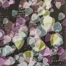 Serviette Trendy Leaves 20tlg. Papier Bunt