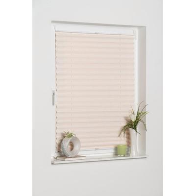 Plissee K-HOME "LUCERA, ohne Bohren, Klemmfix, Bambus, Lichtschutz" Gr. 3, weiß, B:60cm H:130cm, Obermaterial: 100% Bambus, Plissees, BAMBUS-Plissee