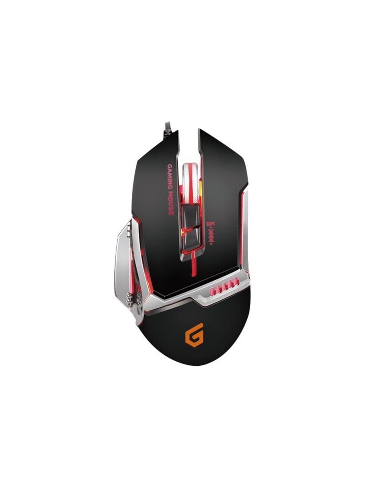 Conceptronic DJEBBEL 8 - mouse - USB - black silver - Maus (Silber)