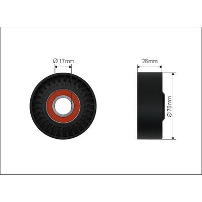 CAFFARO Spannrolle, Keilrippenriemen 11400 für BMW