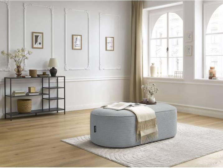 Pouf pour canapé modulable ROUSSEAU velours côtelé