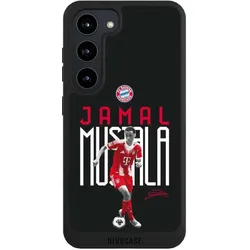 Nivocase Handyhülle für Samsung Galaxy S23 Hülle NIVOpure Case Schwarz FC Bayern München Offizielles (Samsung Galaxy S23), Smartphone Hülle, Schwarz